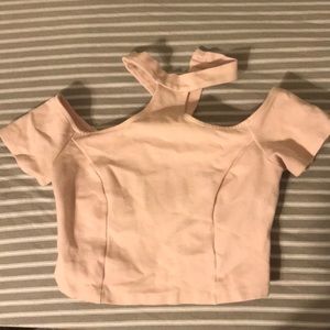 Crop top with collar